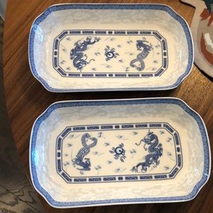 White Jade Porcelain Blue & White Chinese Dishes